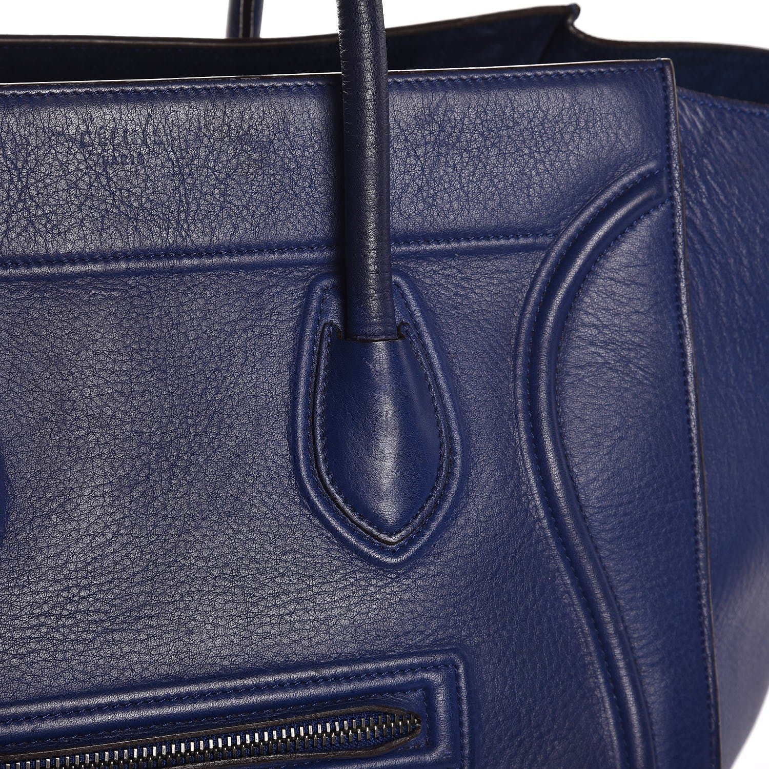 Celine Supple Calfskin Medium Phantom Luggage Indigo 21 of 24
