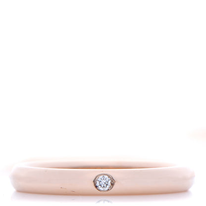 Tiffany 18K Rose Gold Diamond Elsa Peretti Band Ring 53 6.25 1 of 5