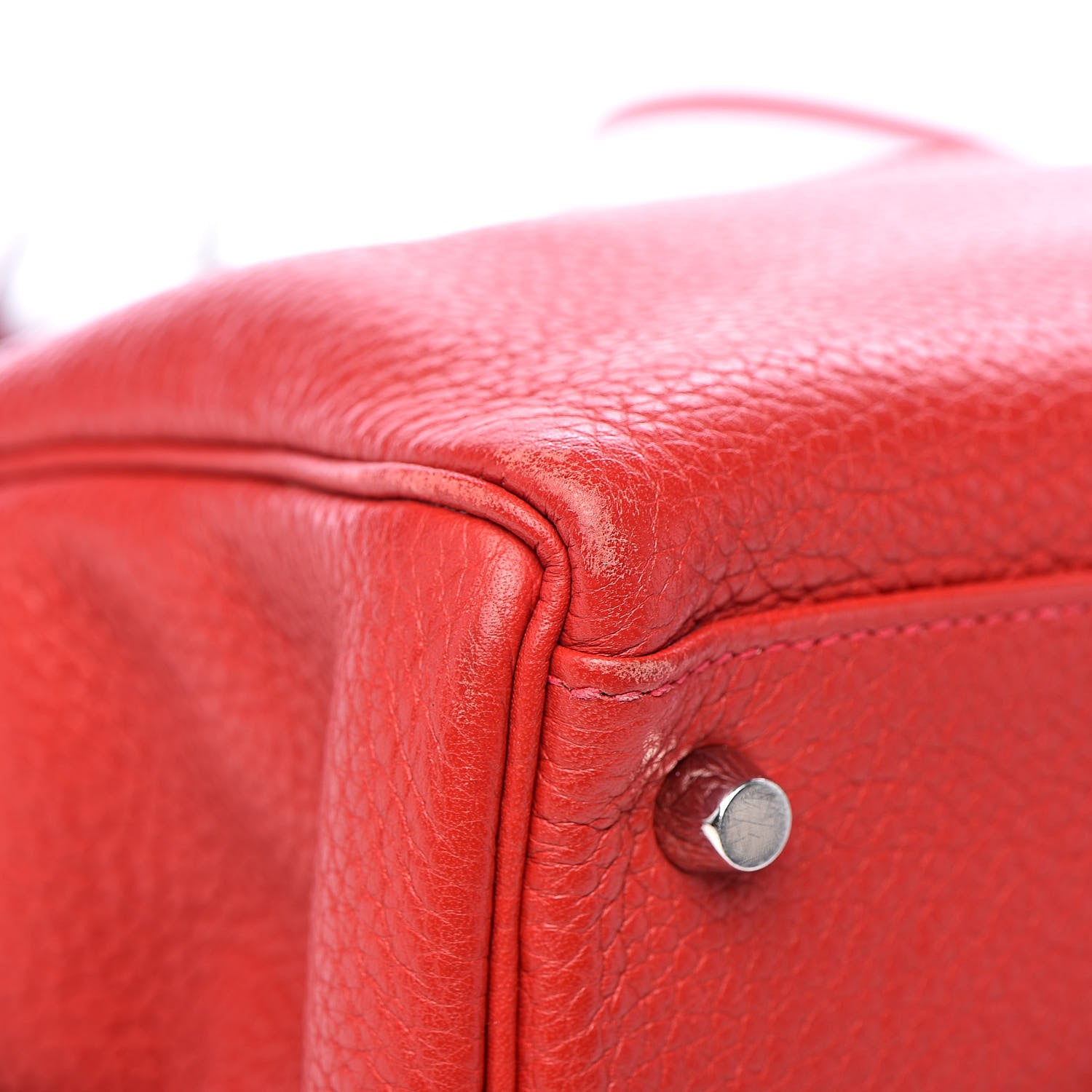 Hermes Taurillon Clemence Retourne Kelly 35 Rouge Garance 28 of 35
