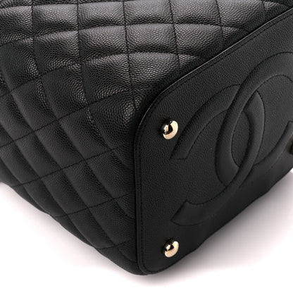 Chanel Caviar Quilted Small Top Handle Vanity Case With Chain Black 9 of 12