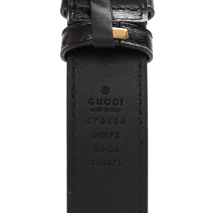 Gucci Azalea Calfskin Matelasse Diagonal Torchon GG Marmont Belt Bag 95 38 Black Romantic Cerise 8 of 9