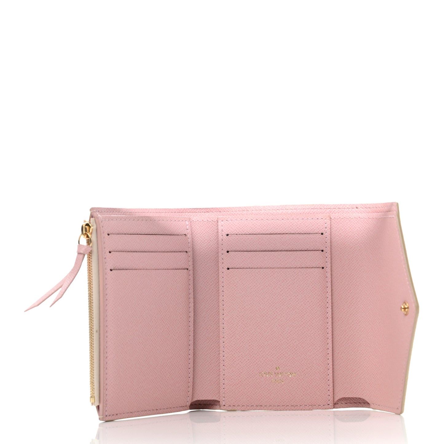 Damier Azur Victorine Wallet Rose Ballerine