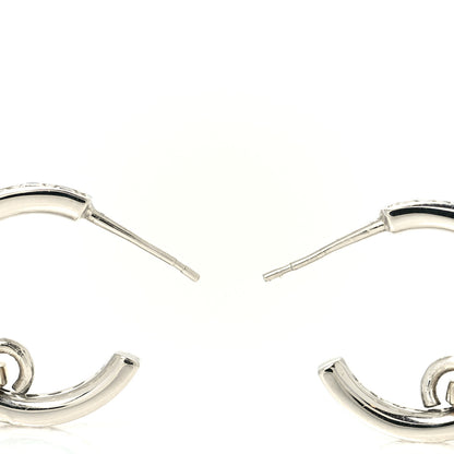 Chanel Crystal CC Tag Drop Earrings Gold 3 of 4