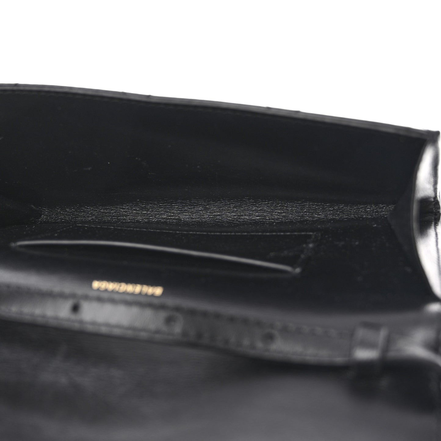 Nappa Calfskin Quilted Touch B Phone Holder With Strap Black