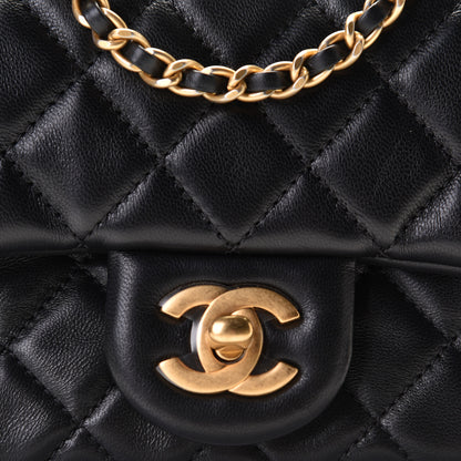 Chanel Lambskin Quilted Mini Pearl Crush Flap Black 4 of 8