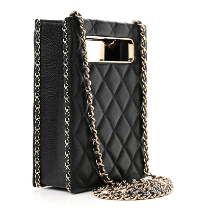 Chanel Caviar Quilted Evening Box Bag Black 3 of 11