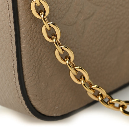 Louis Vuitton Empreinte Pochette Felicie Chain Wallet Tourterelle 9 of 9