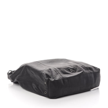 Burberry Calfskin Cinch Cord Shoulder Bag Black 4 of 9