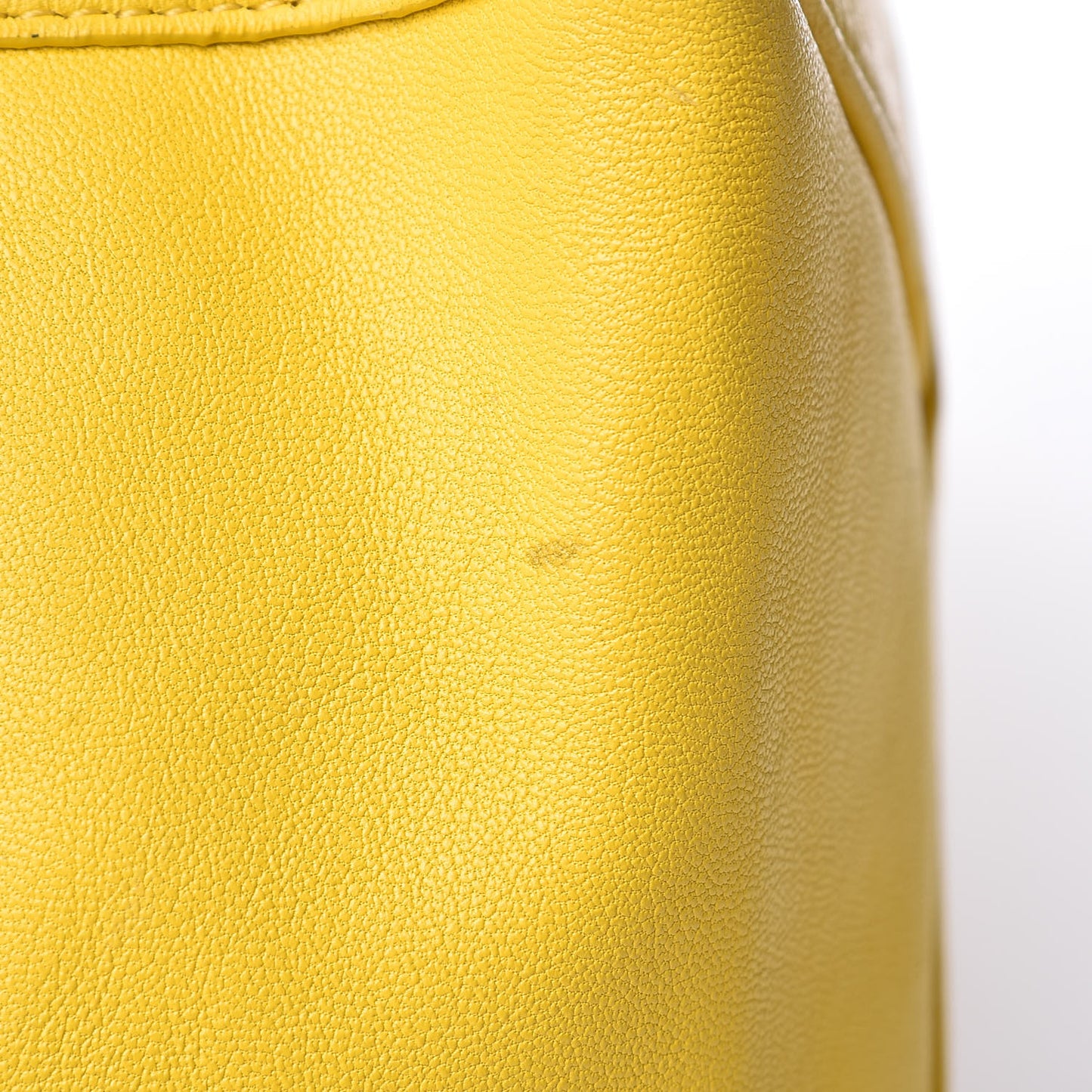 Lambskin Vertical Bi-Cabas White Sun Yellow