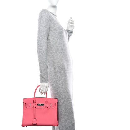 Hermes Epsom BIRKIN 30 Rose Azalee 2 of 17