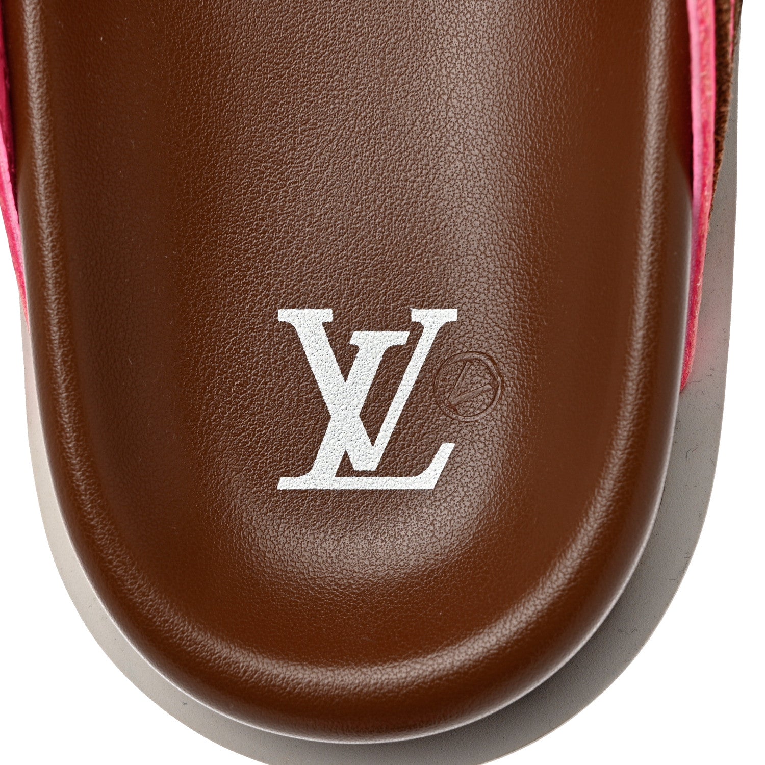 Louis Vuitton Mix Materials Mens LV Script Trainer Mules 10.5 Brown pink 7 of 9