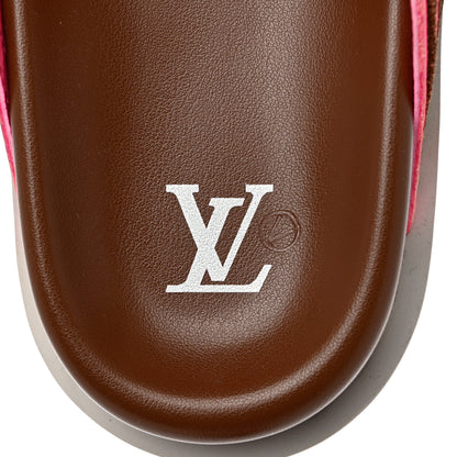 Louis Vuitton Mix Materials Mens LV Script Trainer Mules 10.5 Brown pink 7 of 9