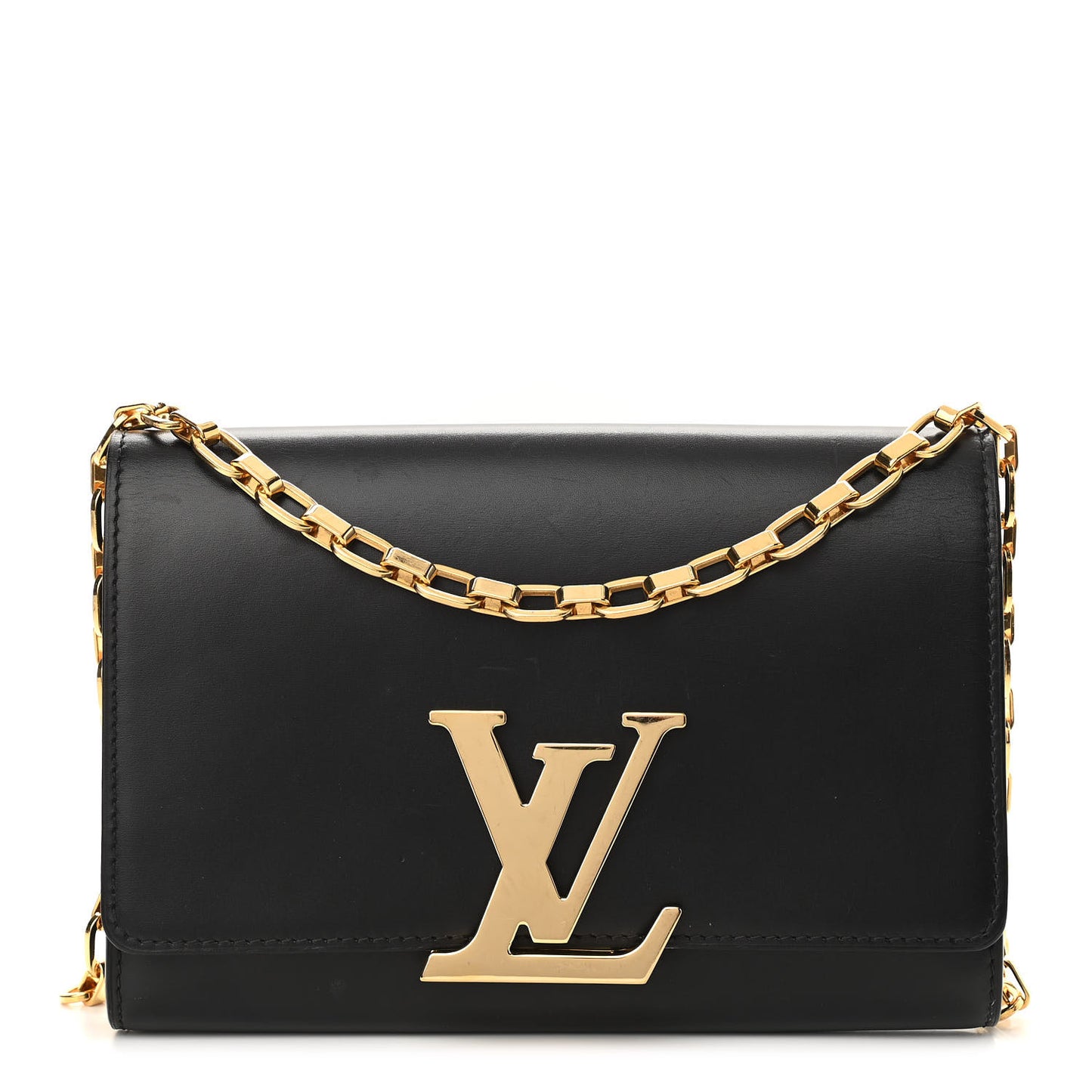 Calfskin Chain Louise MM Black