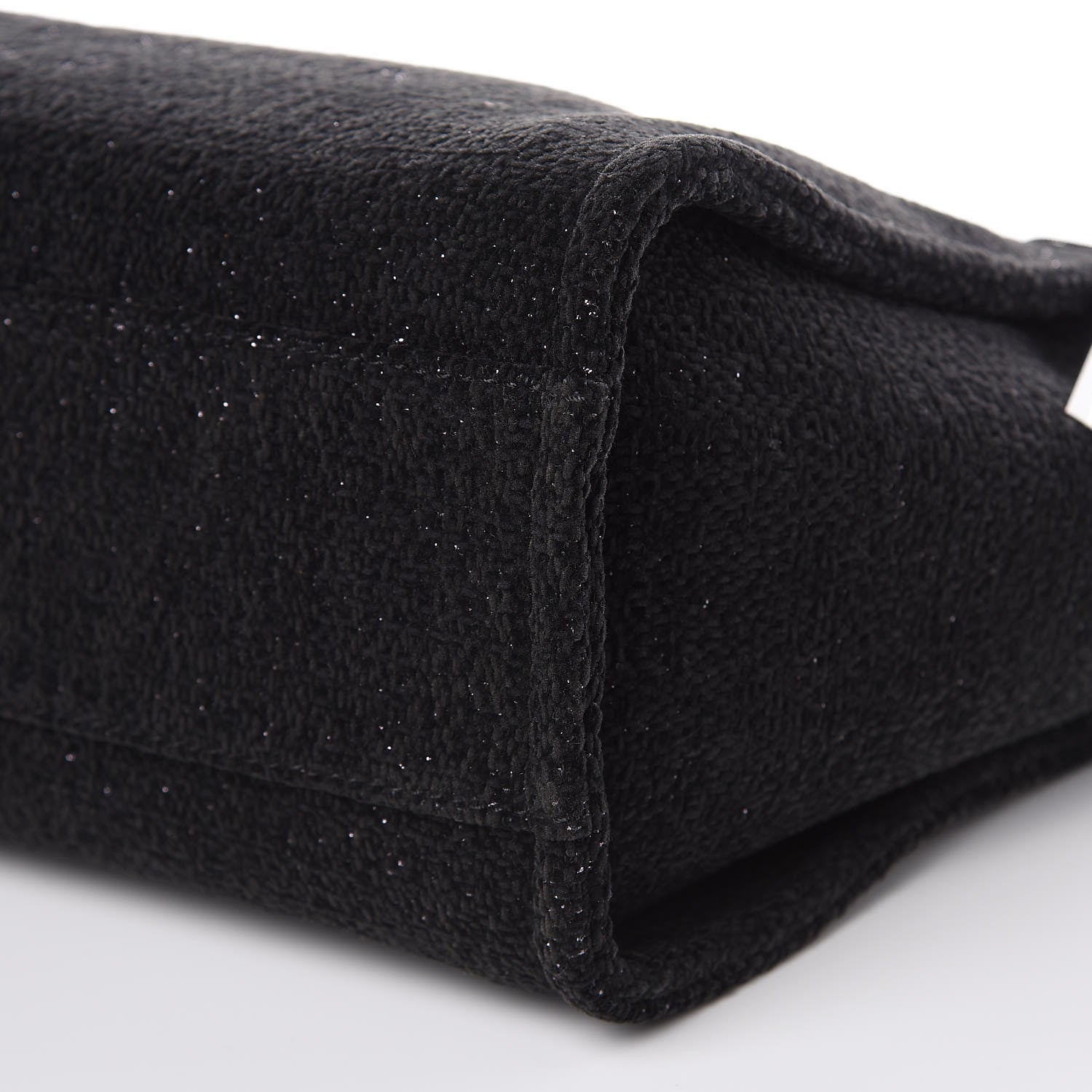 Chanel Lurex Boucle Small Deauville Tote Black 9 of 10