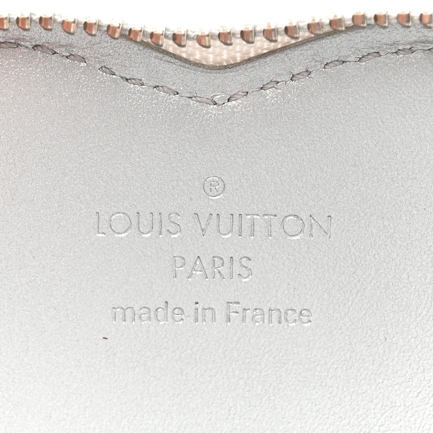 Louis Vuitton Monogram Mirror Heart Coin Purse Silver 1776870