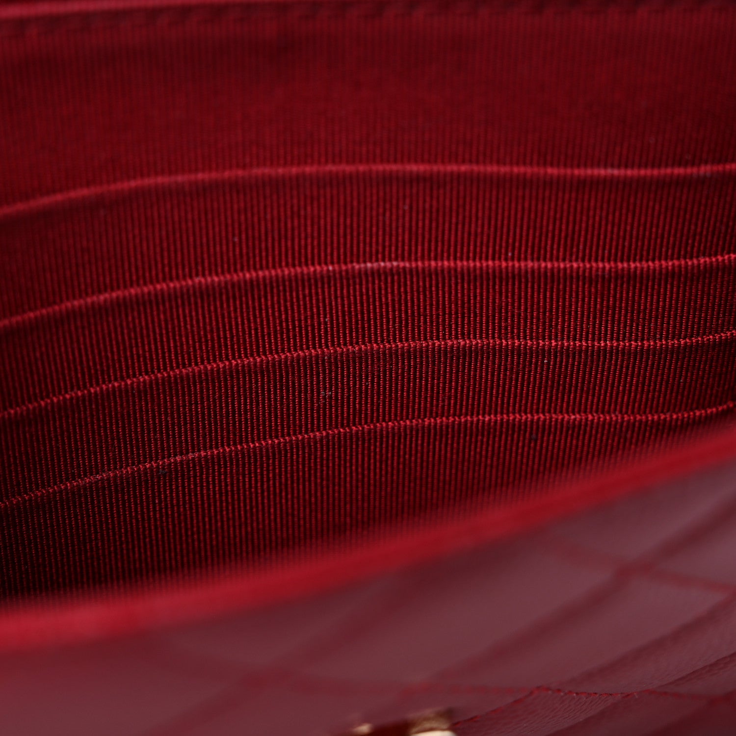 Chanel Caviar Quilted Square Wallet On Chain WOC Dark Red 11 of 13