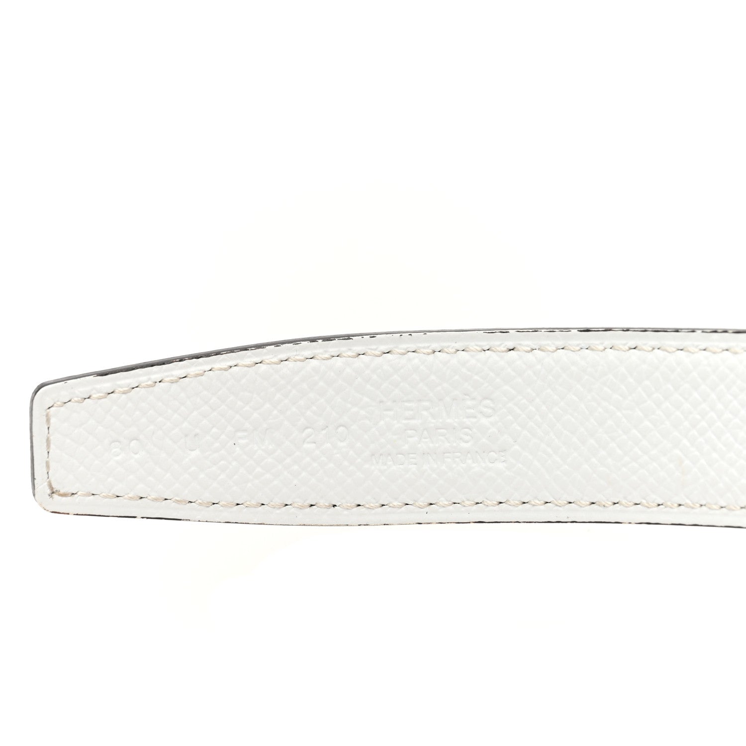 Hermes Swift Epsom 24mm Garden Party H Belt 80 32 Etoupe White 3 of 5