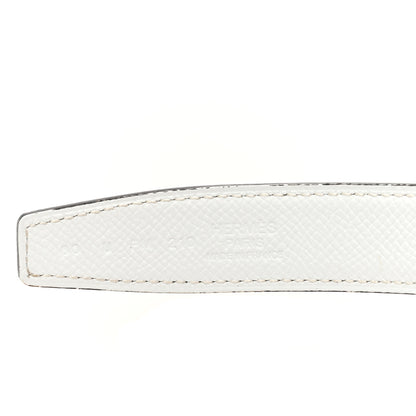 Hermes Swift Epsom 24mm Garden Party H Belt 80 32 Etoupe White 3 of 5