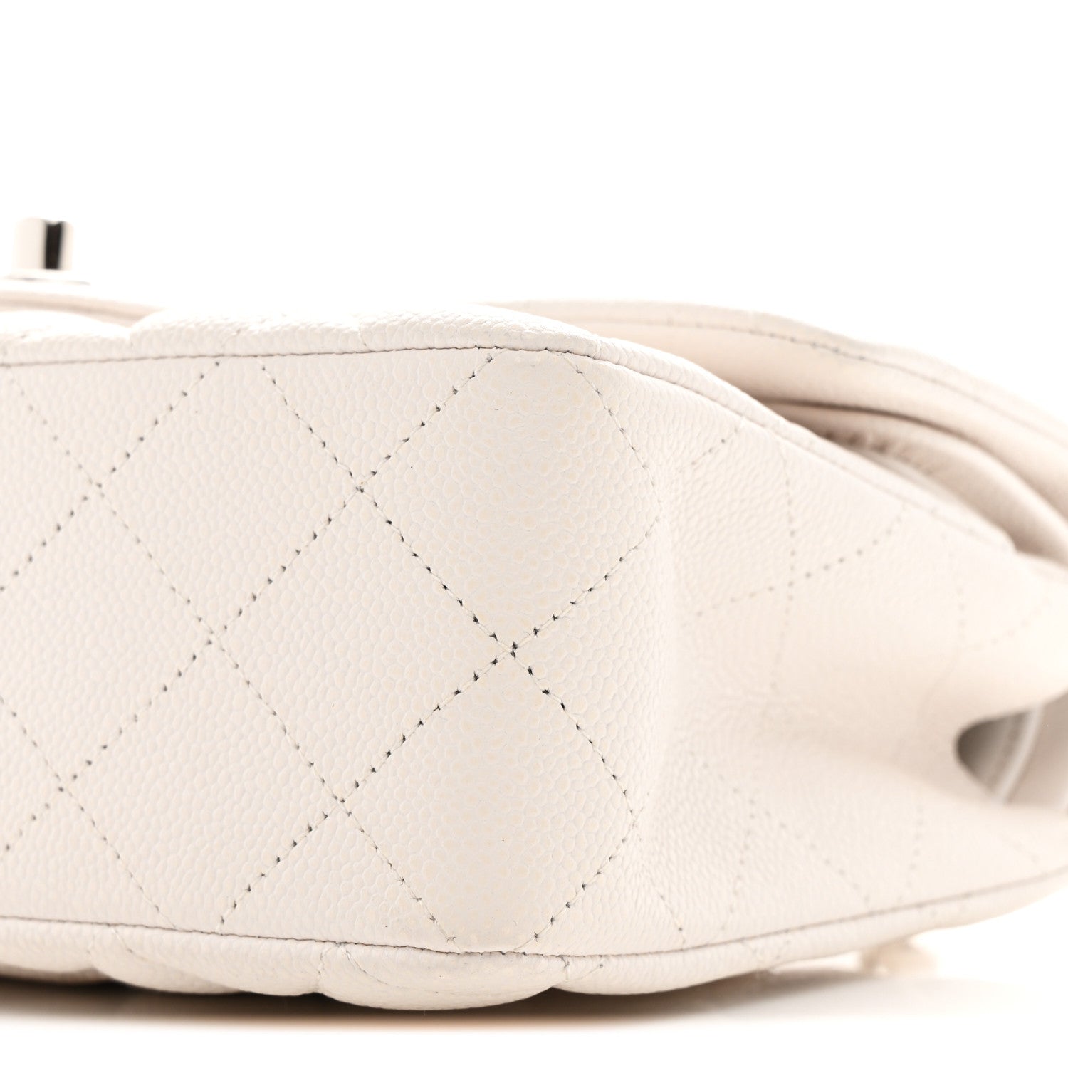 Chanel Caviar Quilted Small Double Flap White 9 of 9