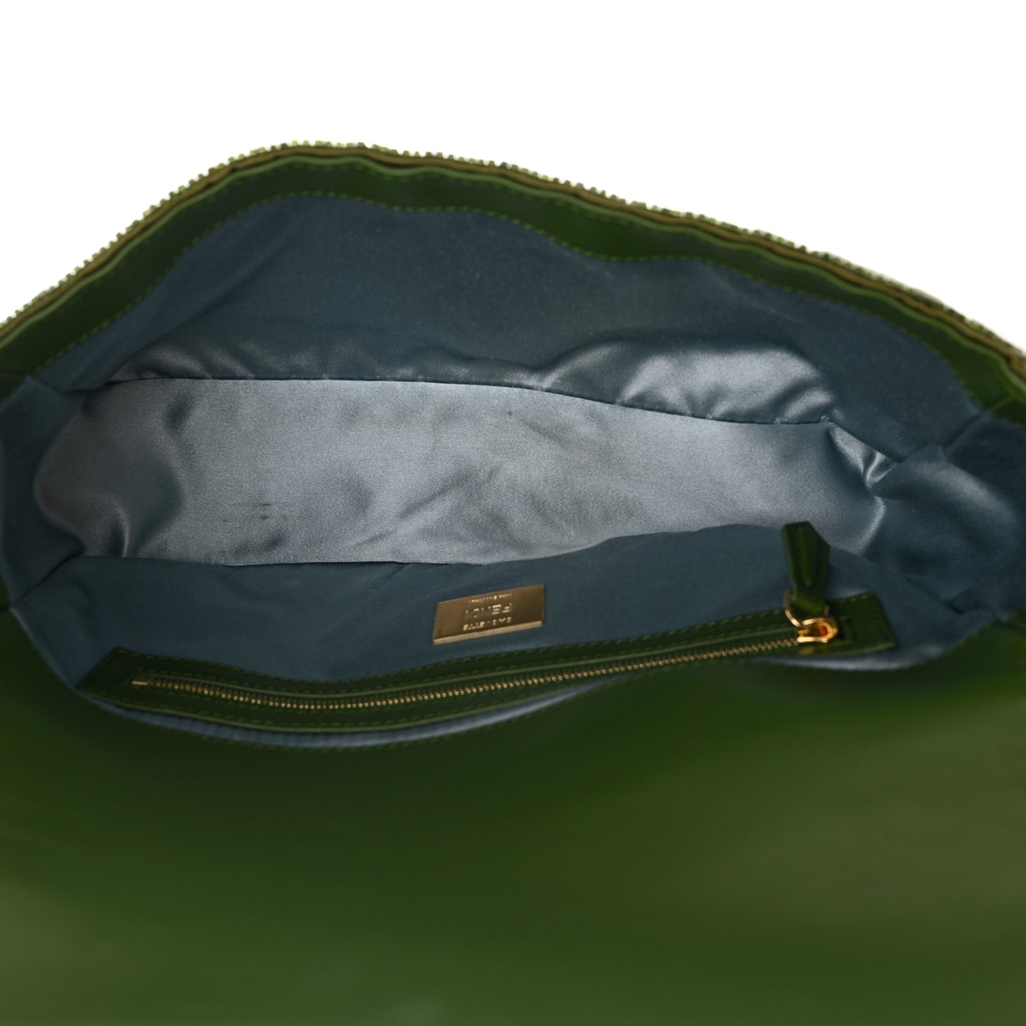 Sequin Paillettes Vitello Grace Sex and the City Baguette Avocado