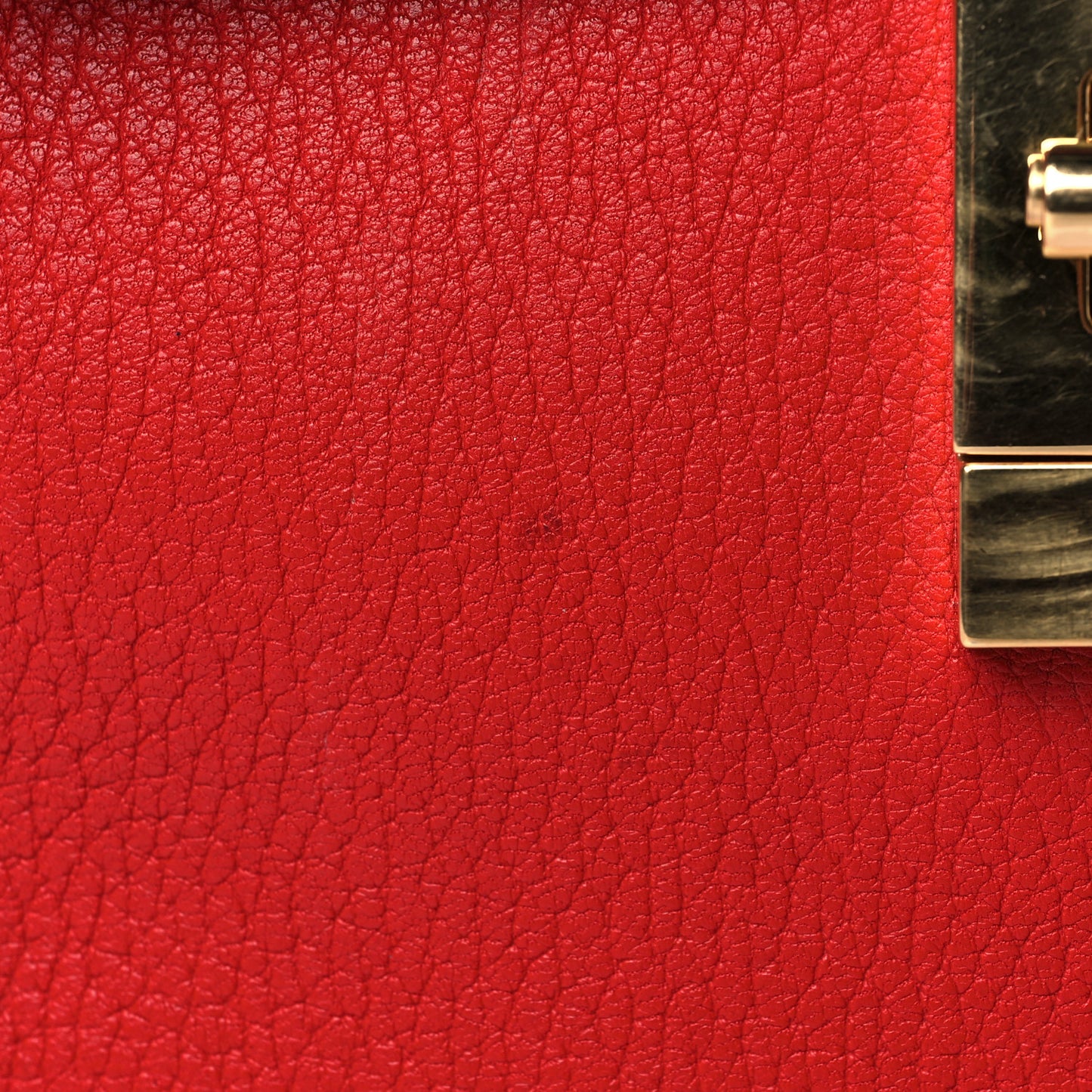 Grained Lambskin Drew Shoulder Bag Plaid Red