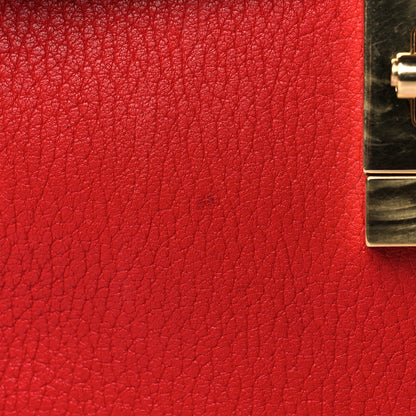 Chloe Grained Lambskin Drew Shoulder Bag Plaid Red 11 of 11