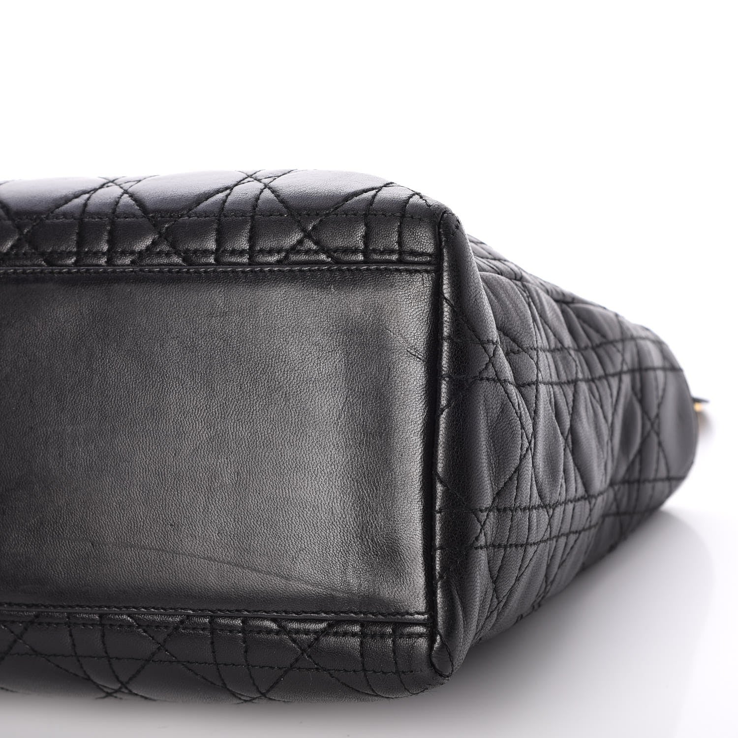 Christian Dior Lambskin Cannage Medium Lady Dior Black 16 of 20