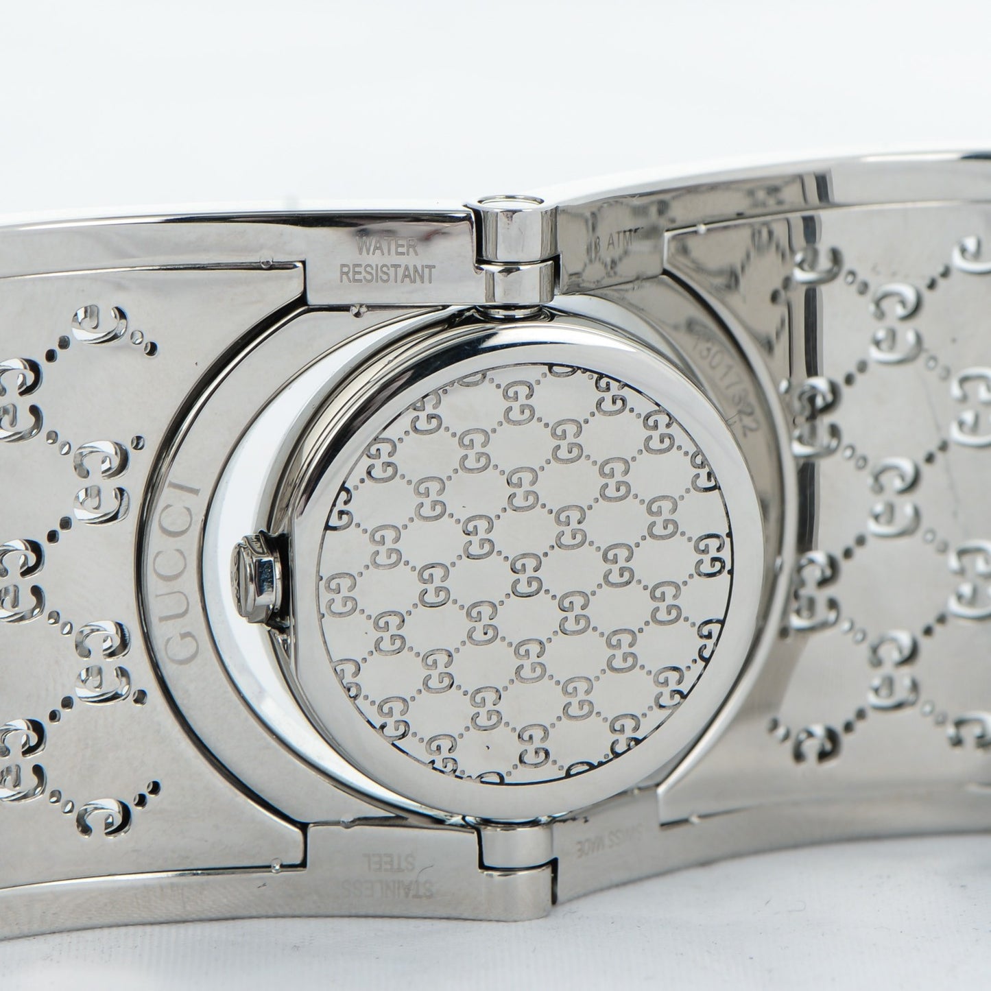Stainless Steel Diamond Bezel Mother of Pearl 33mm Twirl Quartz Watch