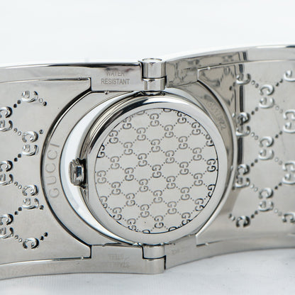 Gucci Stainless Steel Diamond Bezel Mother of Pearl 33mm Twirl Quartz Watch 7 of 11