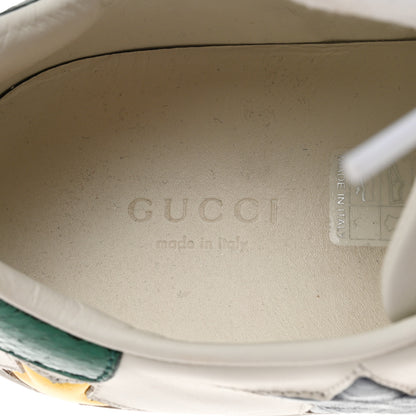 Gucci Calfskin Ayers Web Star Embroidered Womens Ace Sneakers 39.5 White Multi 7 of 9