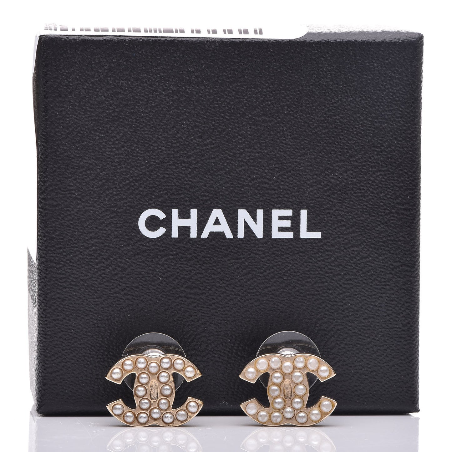 Pearl CC Earrings Gold