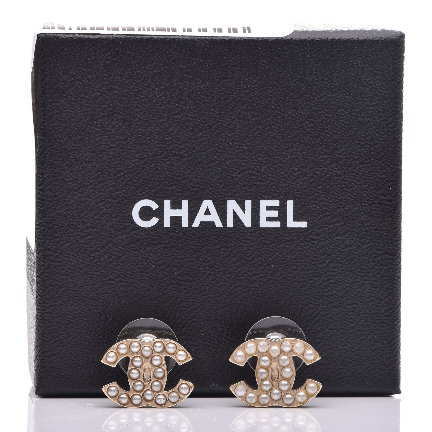 Chanel Pearl CC Earrings Gold 5 of 5