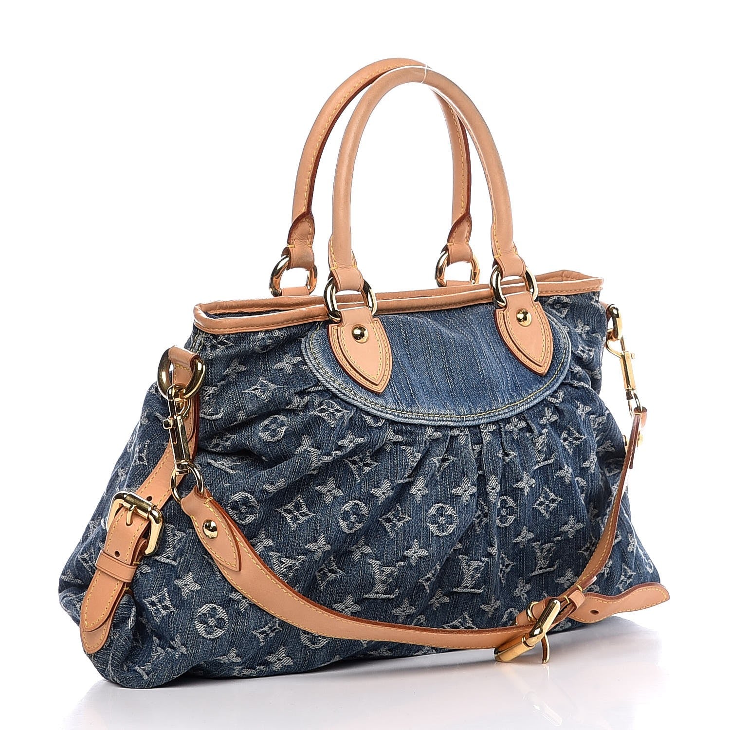 Louis Vuitton Denim Neo Cabby MM Blue 4 of 8