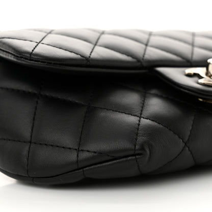 Chanel Calfskin Quilted CC Uniform Flap Belt Bag Black 9 of 11
