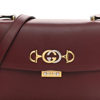 Gucci Smooth Calfskin Small Zumi Shoulder Bag Vintage Bordeaux 8 of 11