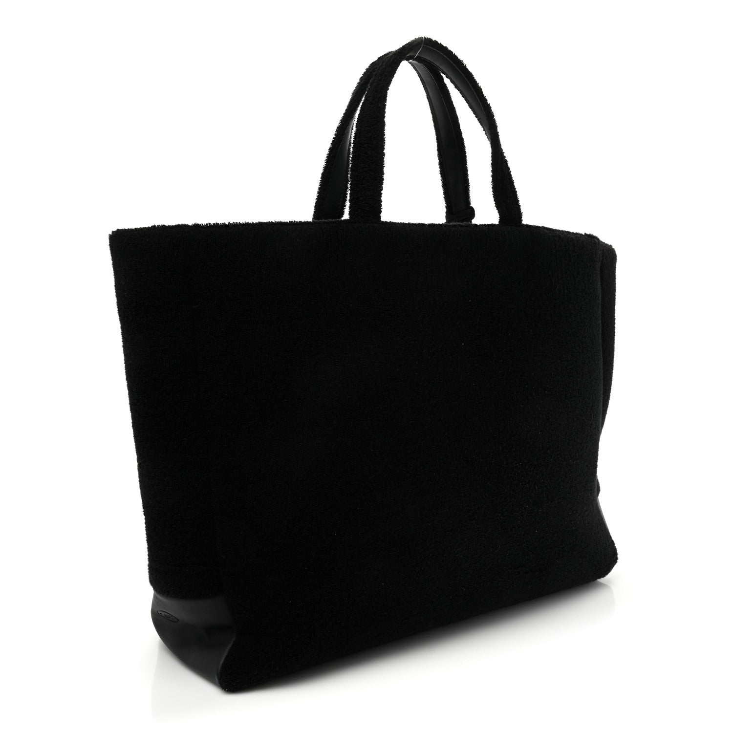 Chanel Terry Cotton Reversible CC Beach Tote Black 5 of 24