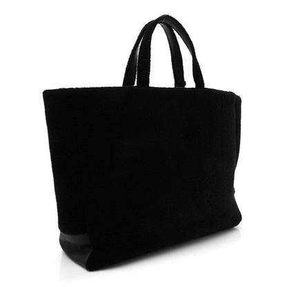 Chanel Terry Cotton Reversible CC Beach Tote Black 5 of 24