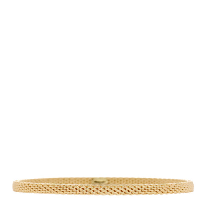 Tiffany 18K Yellow Gold Narrow Somerset Bangle Bracelet 1 of 4