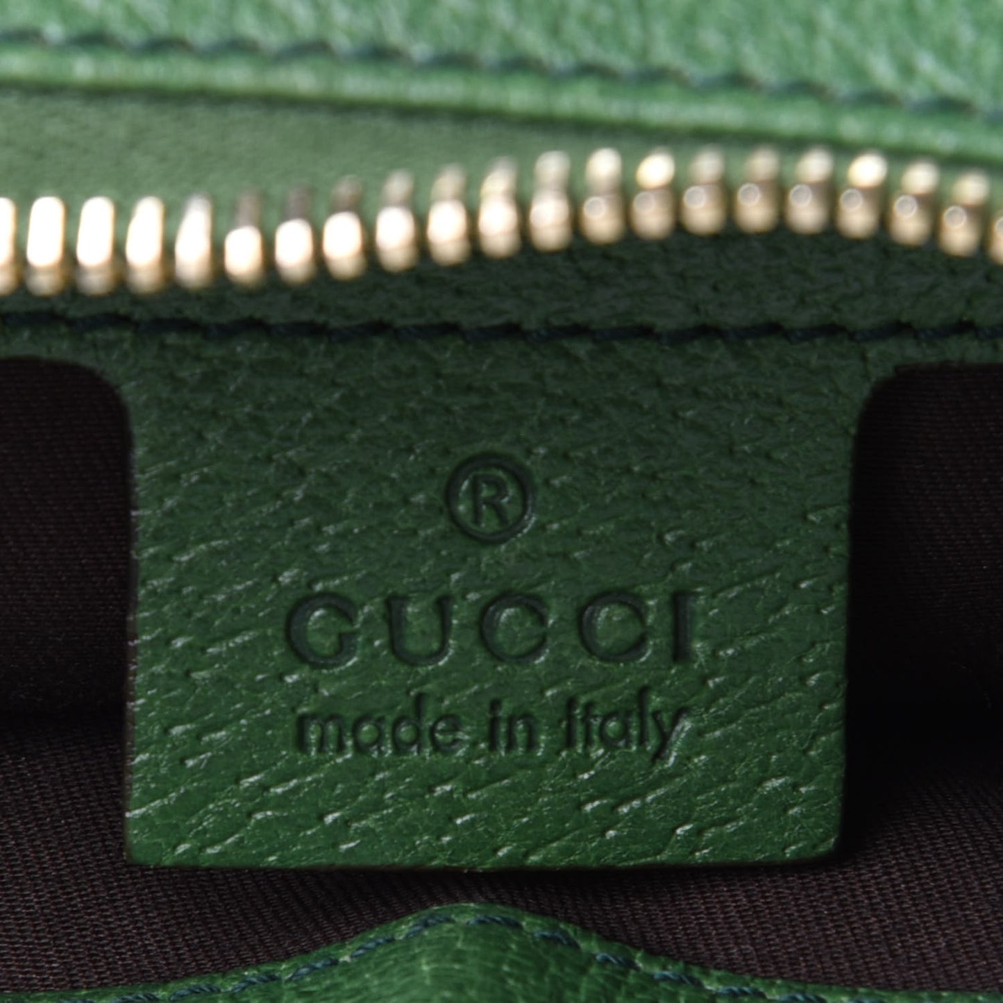 Monogram Web Bamboo Ring Hobo Green