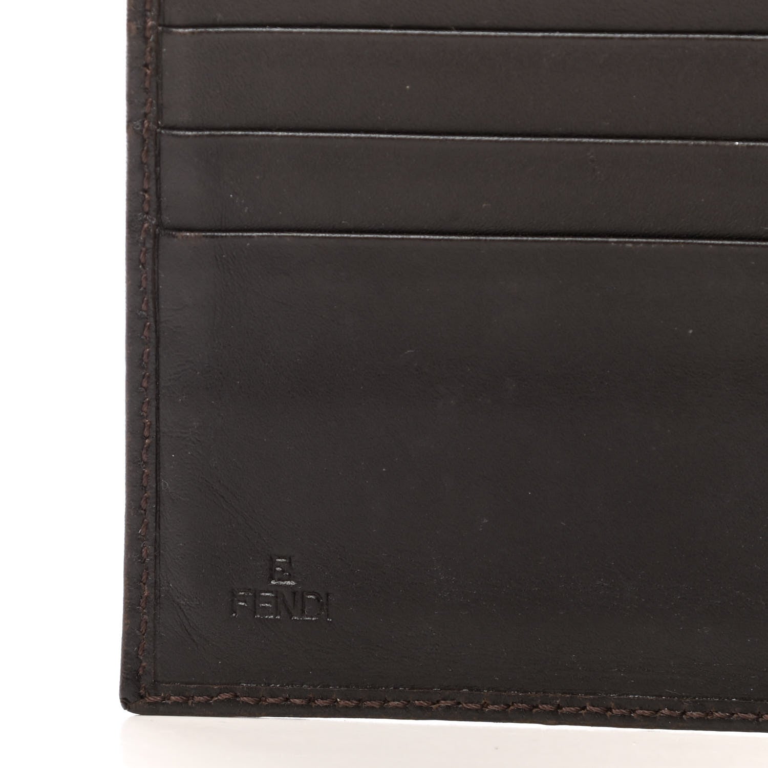 Fendi Zucchino Bi-Fold Wallet Tobacco 6 of 7
