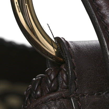 Gucci Guccissima Large Horsebit Chain Hobo Chocolate 11 of 13
