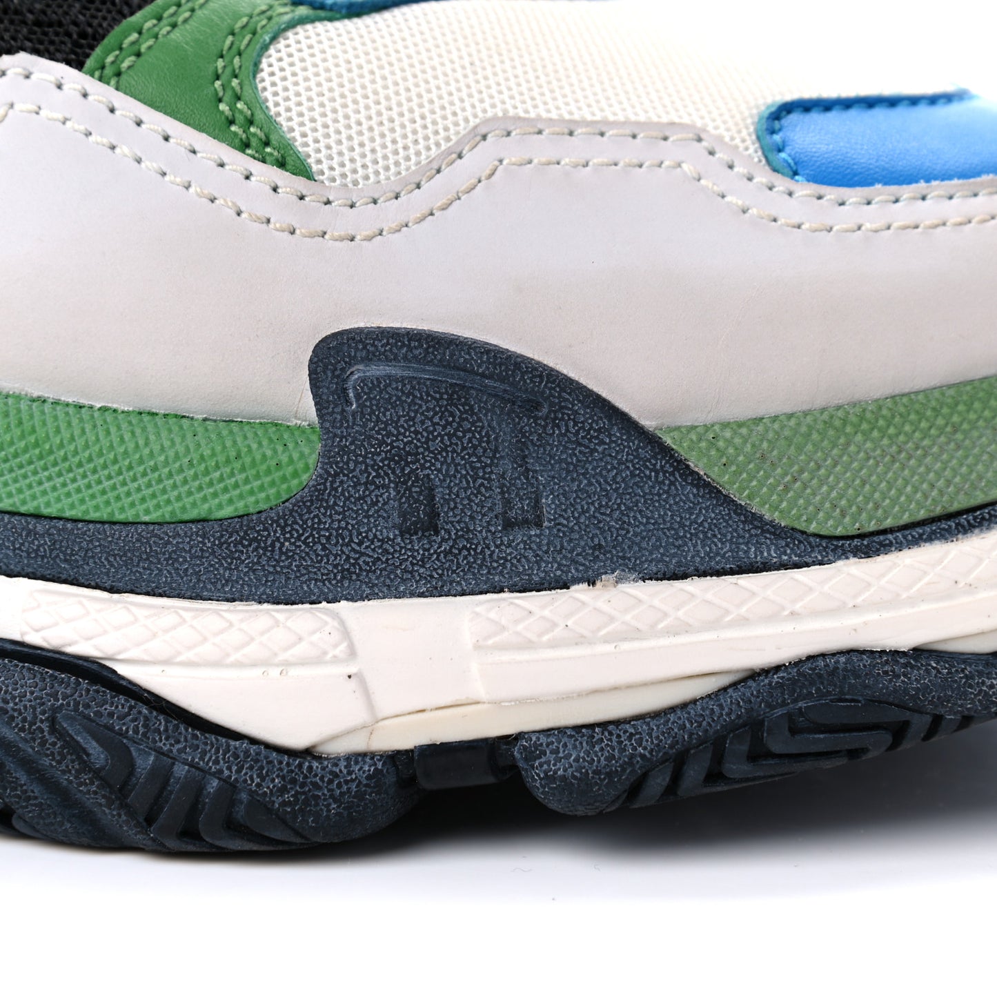 Fabric Mesh Nappa Mens Triple S Sneakers 43 Bleu White Vert Jaune