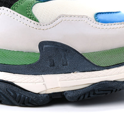 Balenciaga Fabric Mesh Nappa Mens Triple S Sneakers 43 Bleu White Vert Jaune 13 of 17