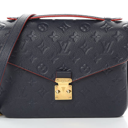 Louis Vuitton Empreinte Pochette Metis Marine Rouge 9 of 15