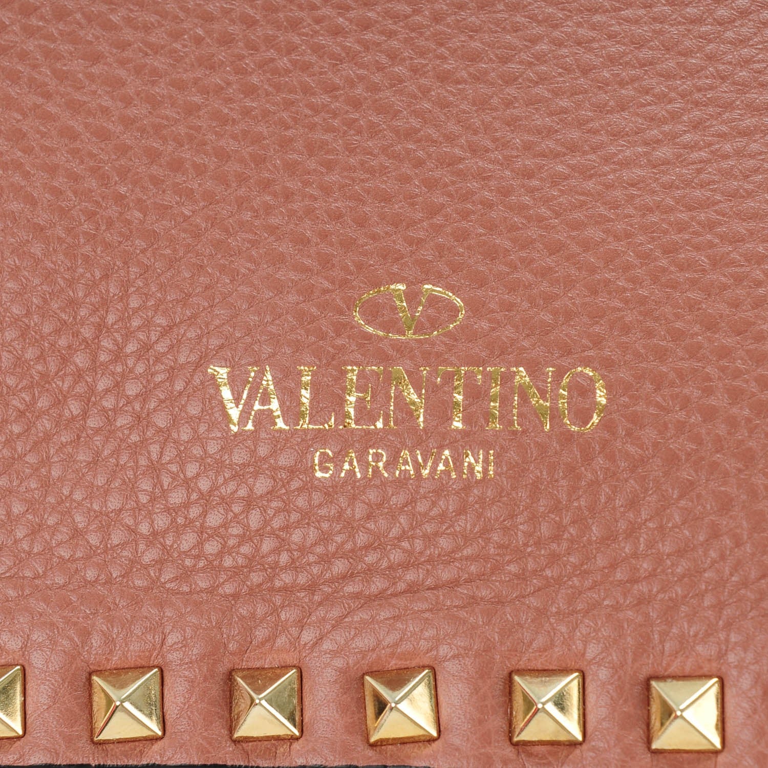 Valentino Garavani Pebbled Calfskin Small Rockstud Reversible Tote Rubin Blush 7 of 7