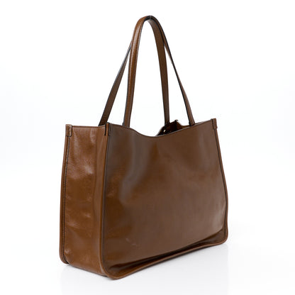 Gucci New Sakai Calfskin Lux Horsebit 1955 Tote Bag Brown Sugar 3 of 11