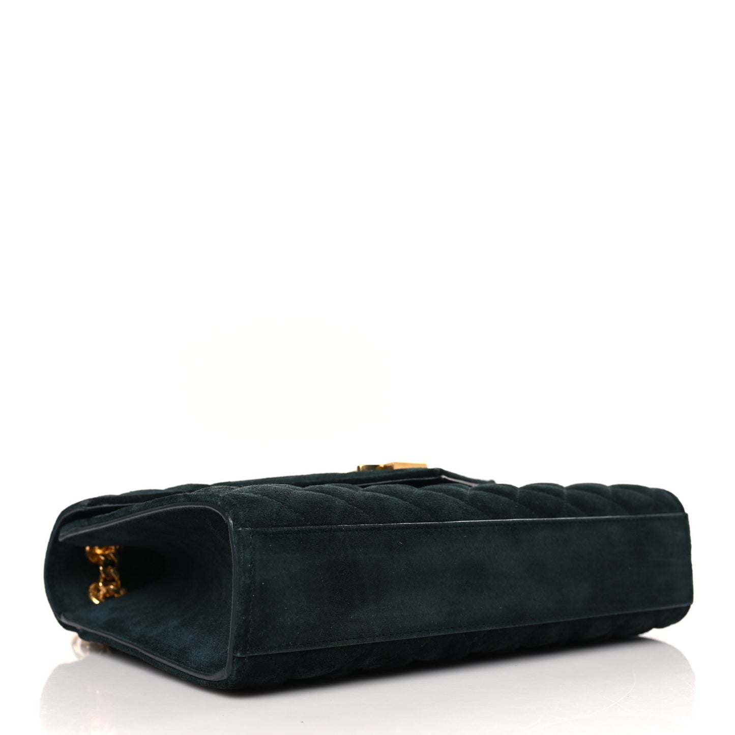 Suede Mixed Matelasse Triquilt Medium Monogram Satchel