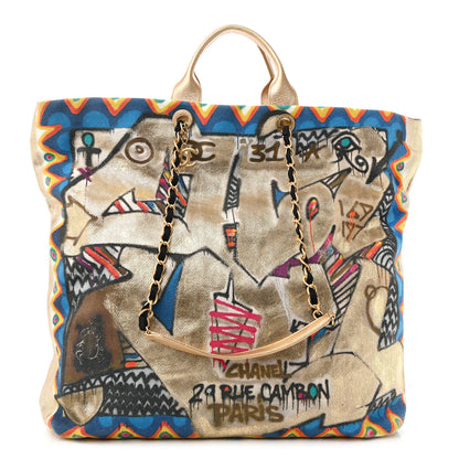 Chanel Graffiti Printed Canvas Street Spirit Tote Multicolor 1 of 15