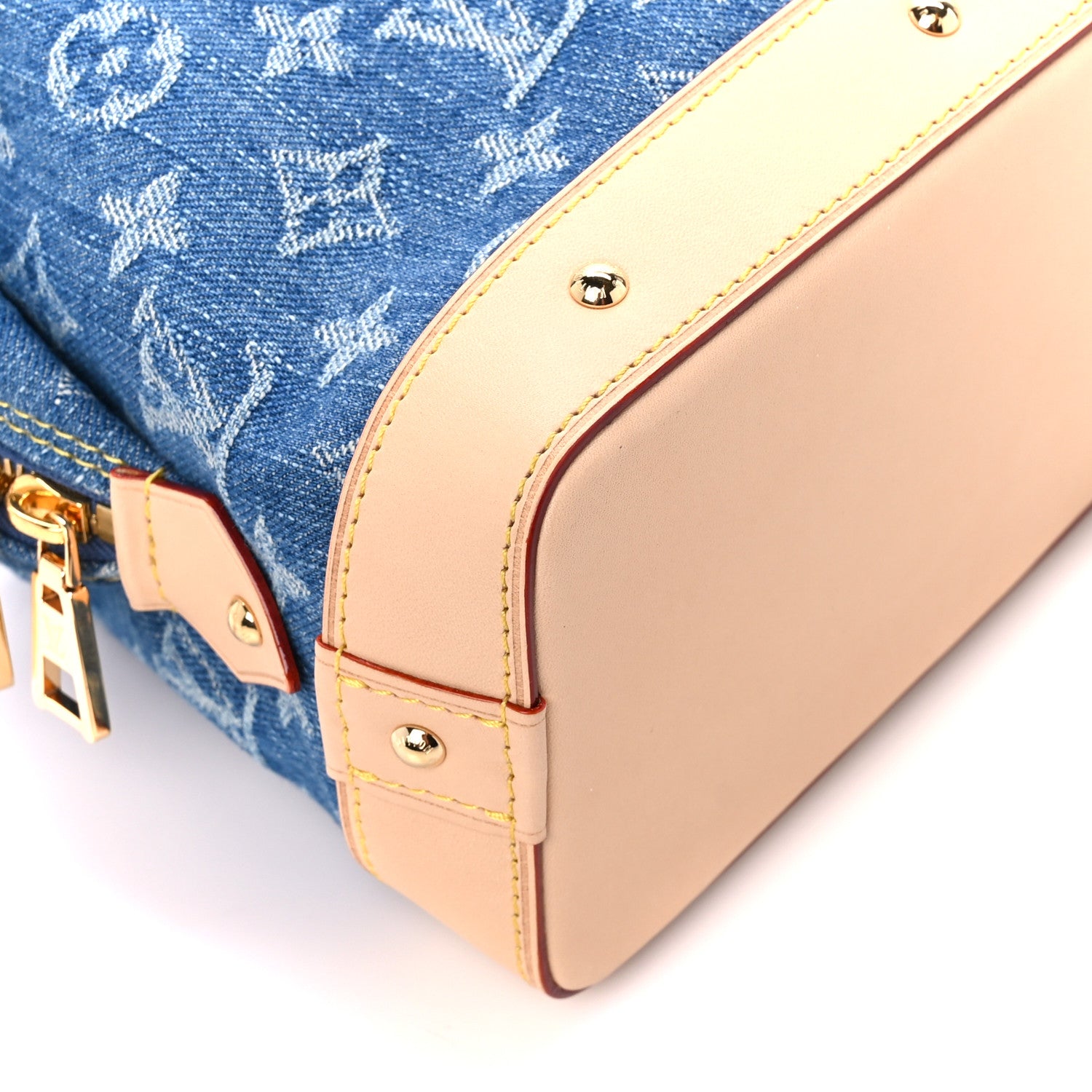 Louis Vuitton Monogram Denim Pochette Cosmetique GM Denim Blue 8 of 9