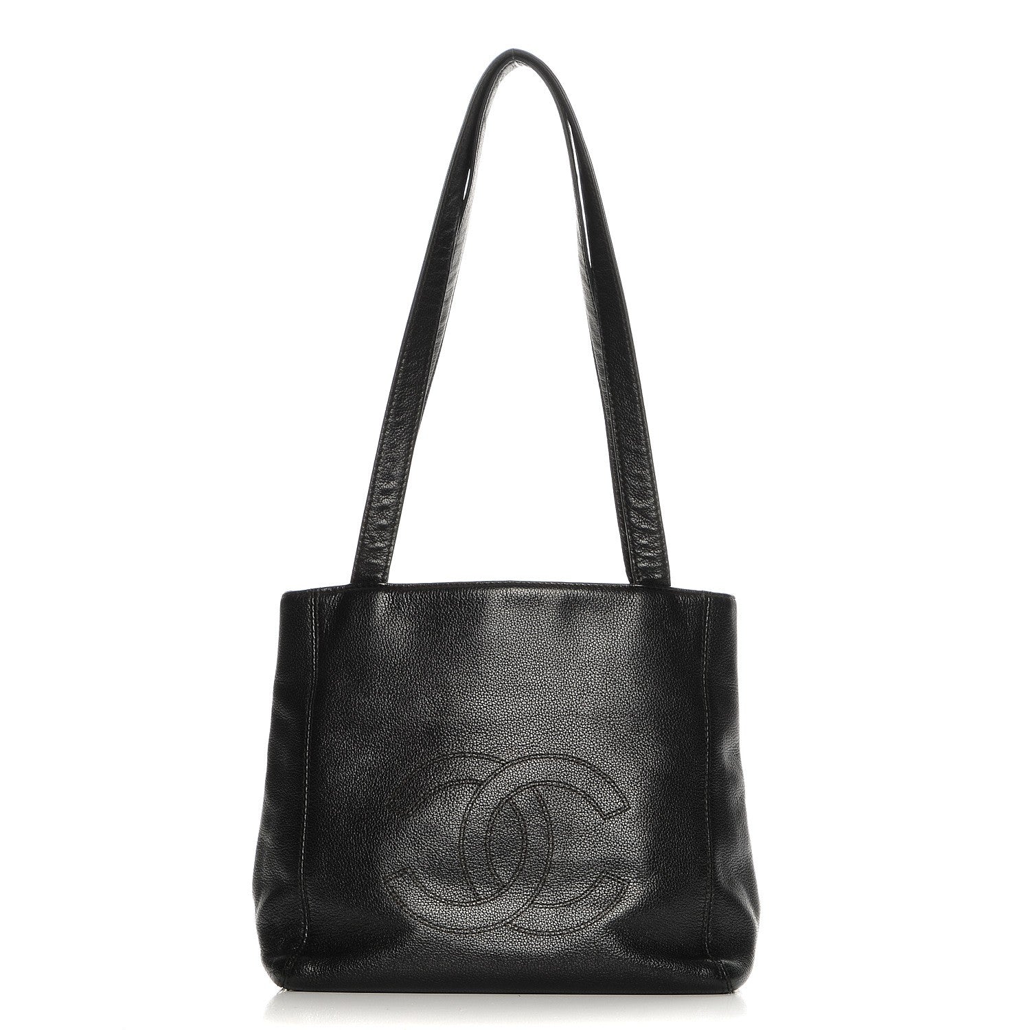 Chanel Calfskin CC Shoulder Bag Black 1 of 8
